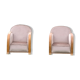 Paire de fauteuils club entièrement rénovés