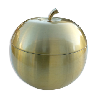 Vintage golden apple ice bucket