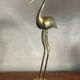 Brass heron bird 45 cm