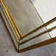 Deknudt Mirror Large Format with Triple Frame in Gold Wood Art Deco