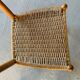 Paire de chaises italienne bois et corde