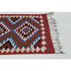 1970s Vintage Turkish Oushak Handmade Wool Cotton Purple Runner Rug 90x364