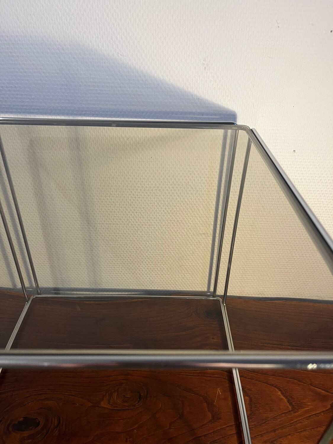 Isosceles sofa side table by Max Sauze