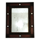 Miroir Palladio Italie 1968, verre vieilli, cadre décoratif sculptural