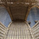 Vintage rattan armchairs 70s