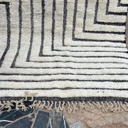 Tapis en laine pure fait main traditionnelle taille 2/3 m