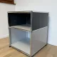 USM Haller side table in Light Grey and Anthracite Grey