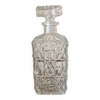 Large ornate glass carafe