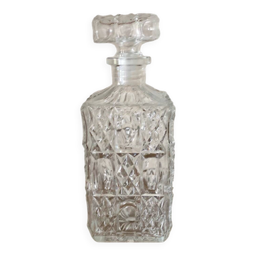 Large ornate glass carafe