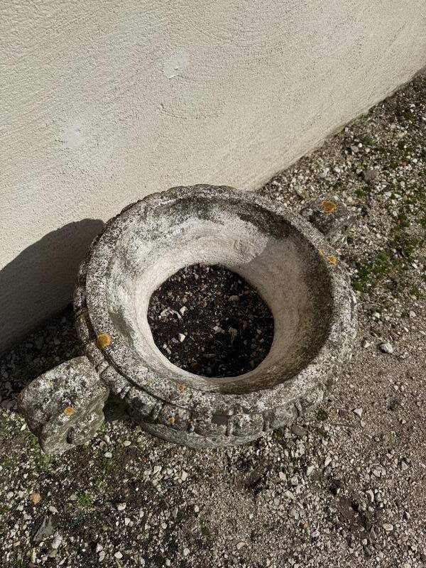 Paire de vasques - jardinières Médicis en pierre