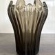 Vintage Schneider Fumé Crystal Vase - 1960s