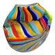 Contemporary Abstract Oval Vase in Murano Glass