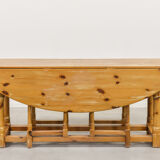 Scandinavian pine gateleg table 1970s