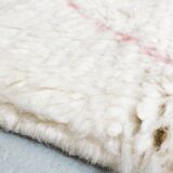 Moroccan Berber carpet azilal ecru with colored diamonds 195x132cm