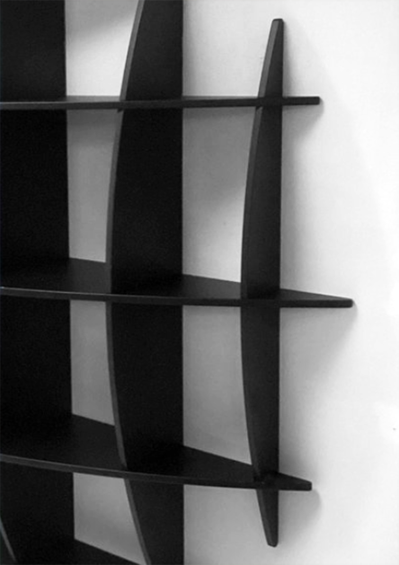 Bibliothèque Tyco par Manfredo Massironi pour Nikol International 1970