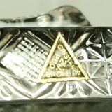 Set of 12 wears cut-out lead crystal knives