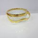 Transparent crystal basket with a gold-plated metal handle, Walther Glas, G