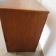 Vintage cane rattan desk with a large top and 5 drawers - 1960s/70s.