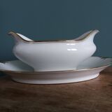 Betoule and Legrand Limoges porcelain sauceboat