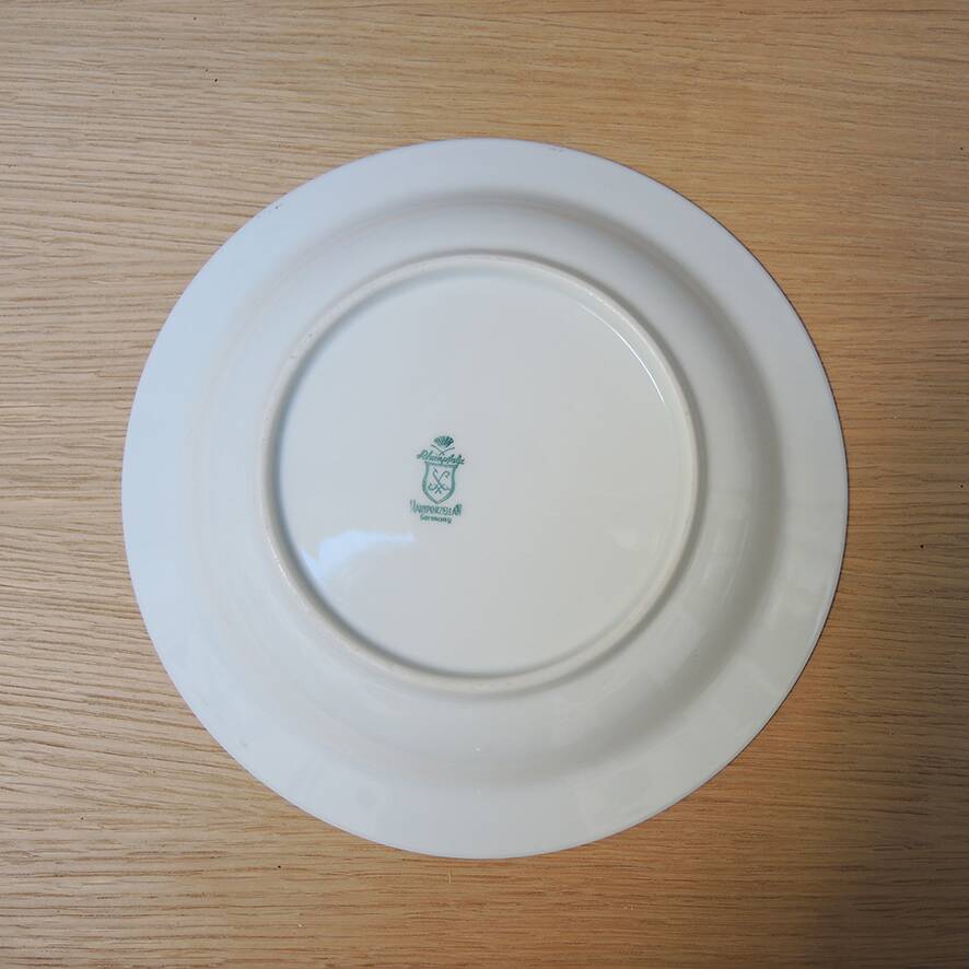 11 Old Soup Plates - Rheinpfalz Hartporzellan Germany