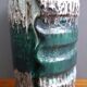 Green and white floor vase by Dumler & Breiden 1970s