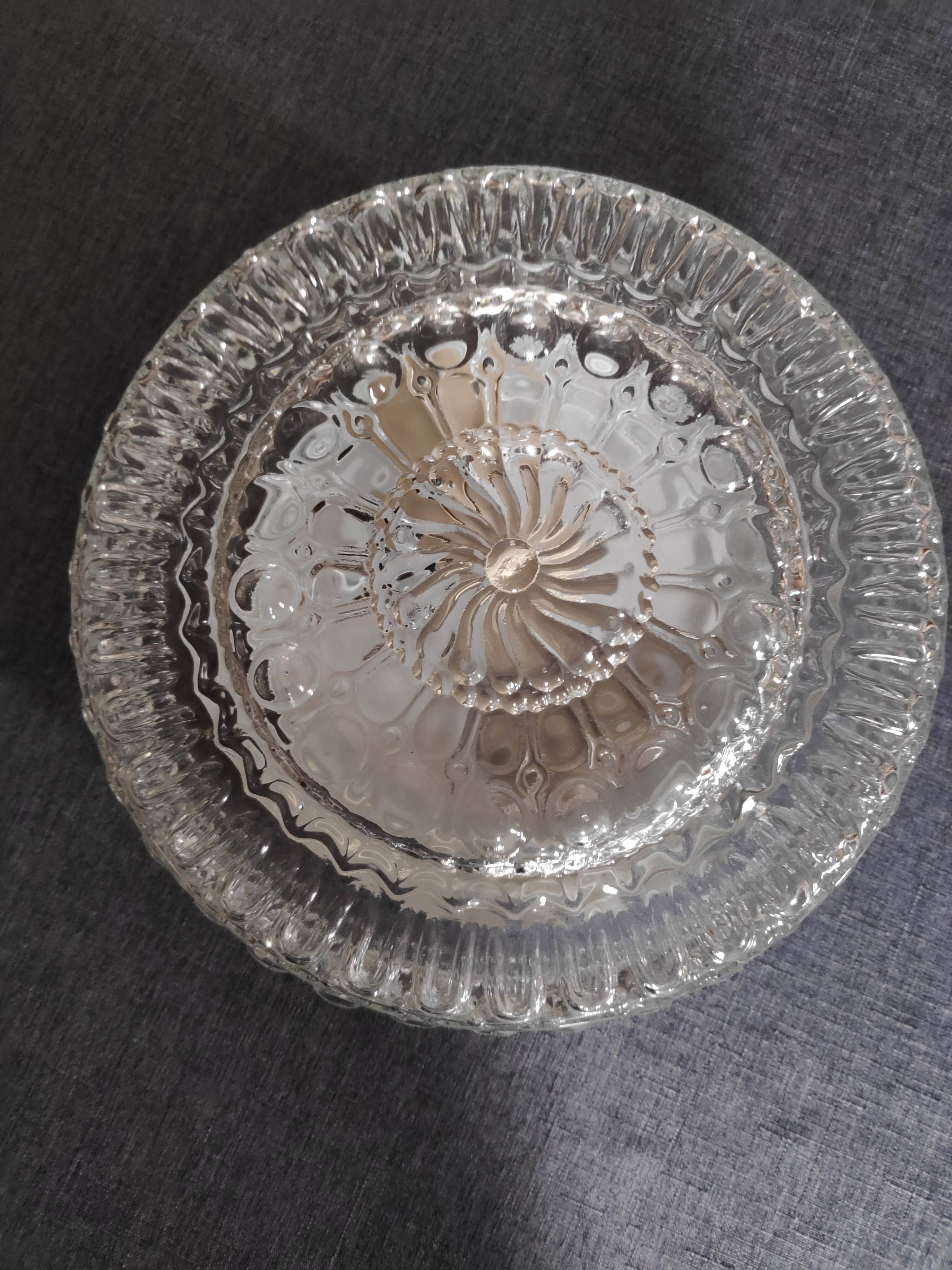 Plafonnier rond en verre
