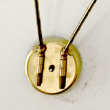 Wall mounted articulated 2-arm brass