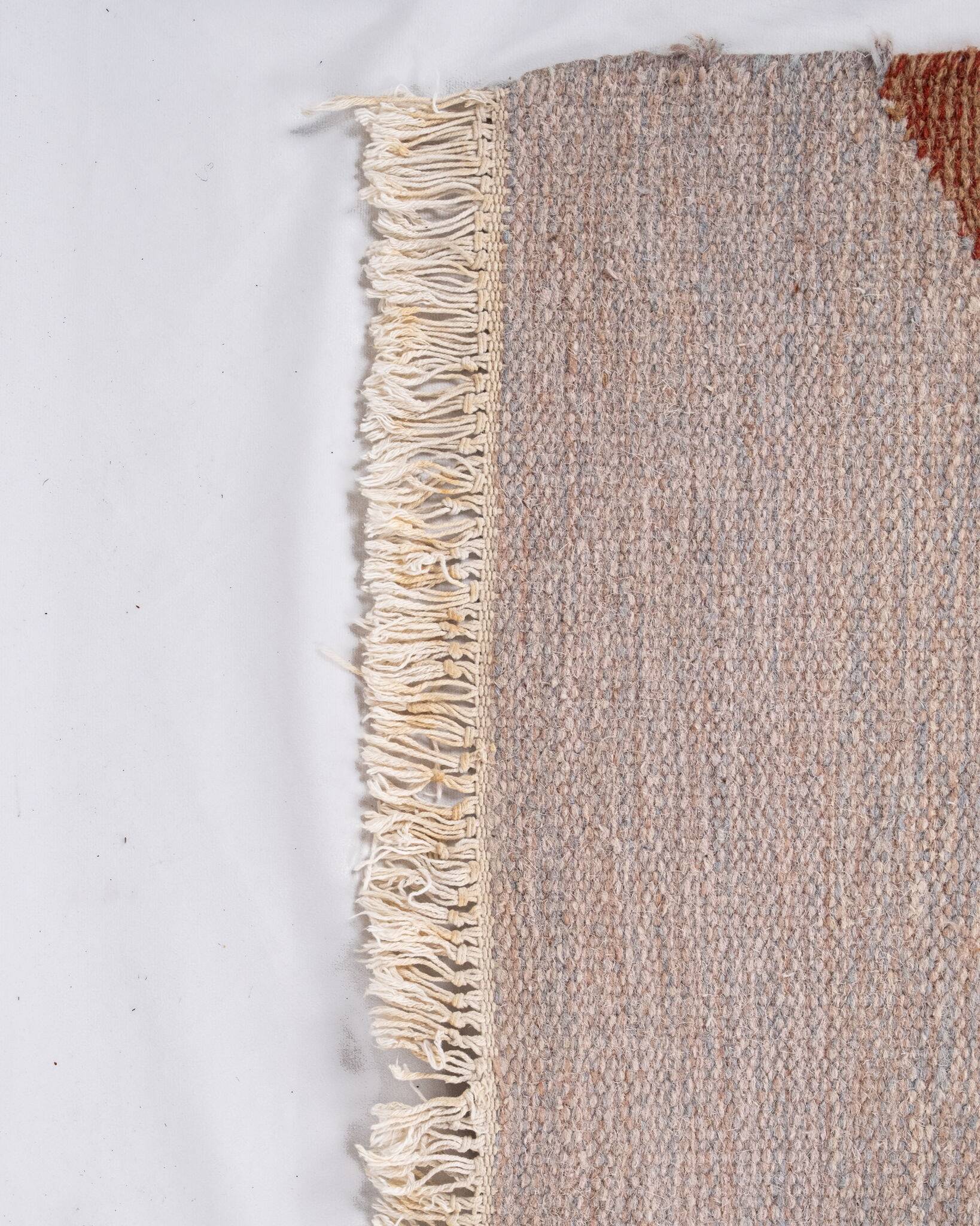 Pair of kilims or tapestries in a modern style, Central Asia, late 20th century.