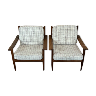 2 fauteuils scandinaves