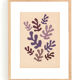 Collage on old paper inspired by Matisse signed Eawy