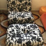 Vintage airborne potato chair heater & its matching pouf