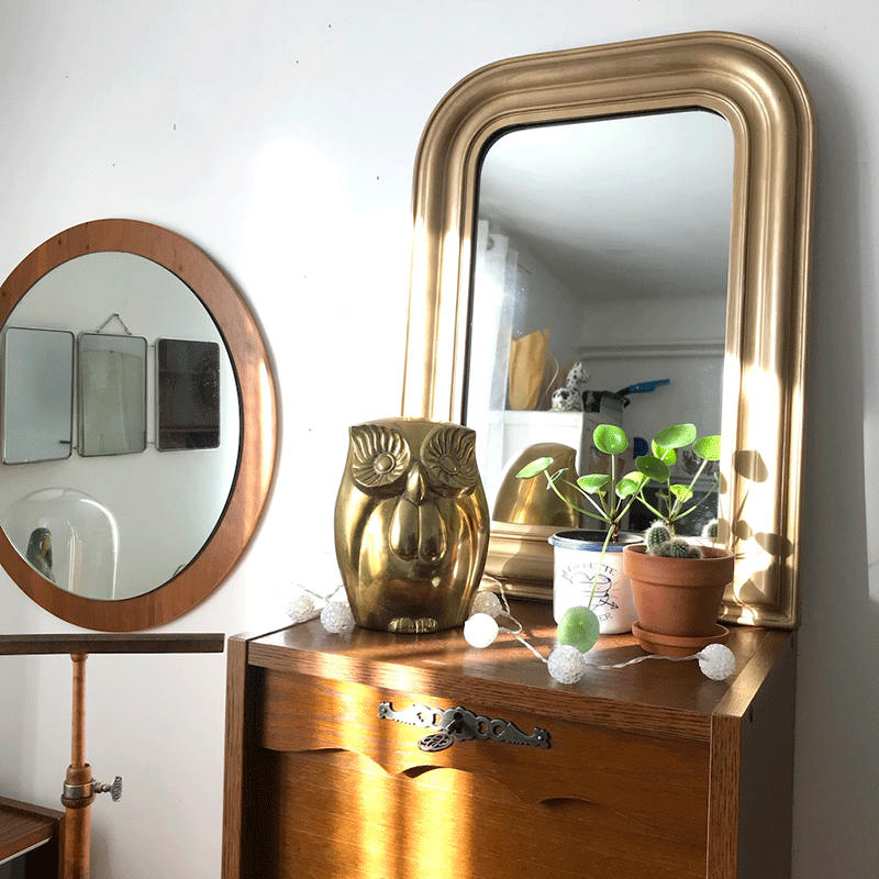 Gilded Louis-Philippe mirror