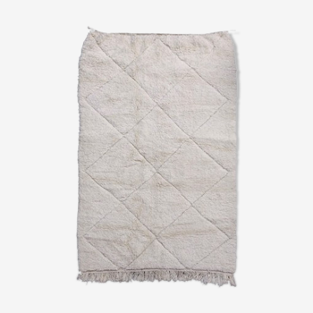 Tapis berbère laine blanc 125x190 cm