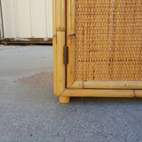 Low rattan sideboard 1960