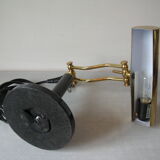 Articulated lamp notary's office brass library on marble base