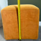 Vintage cube pouf
