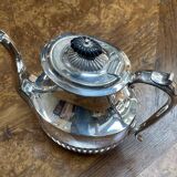 English silver-plated teapot, early 20th century