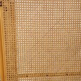 Vintage wicker claustra screen - 1950s