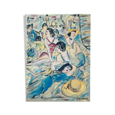 GSP painting "Elegant at the beach" signed by André Meurice