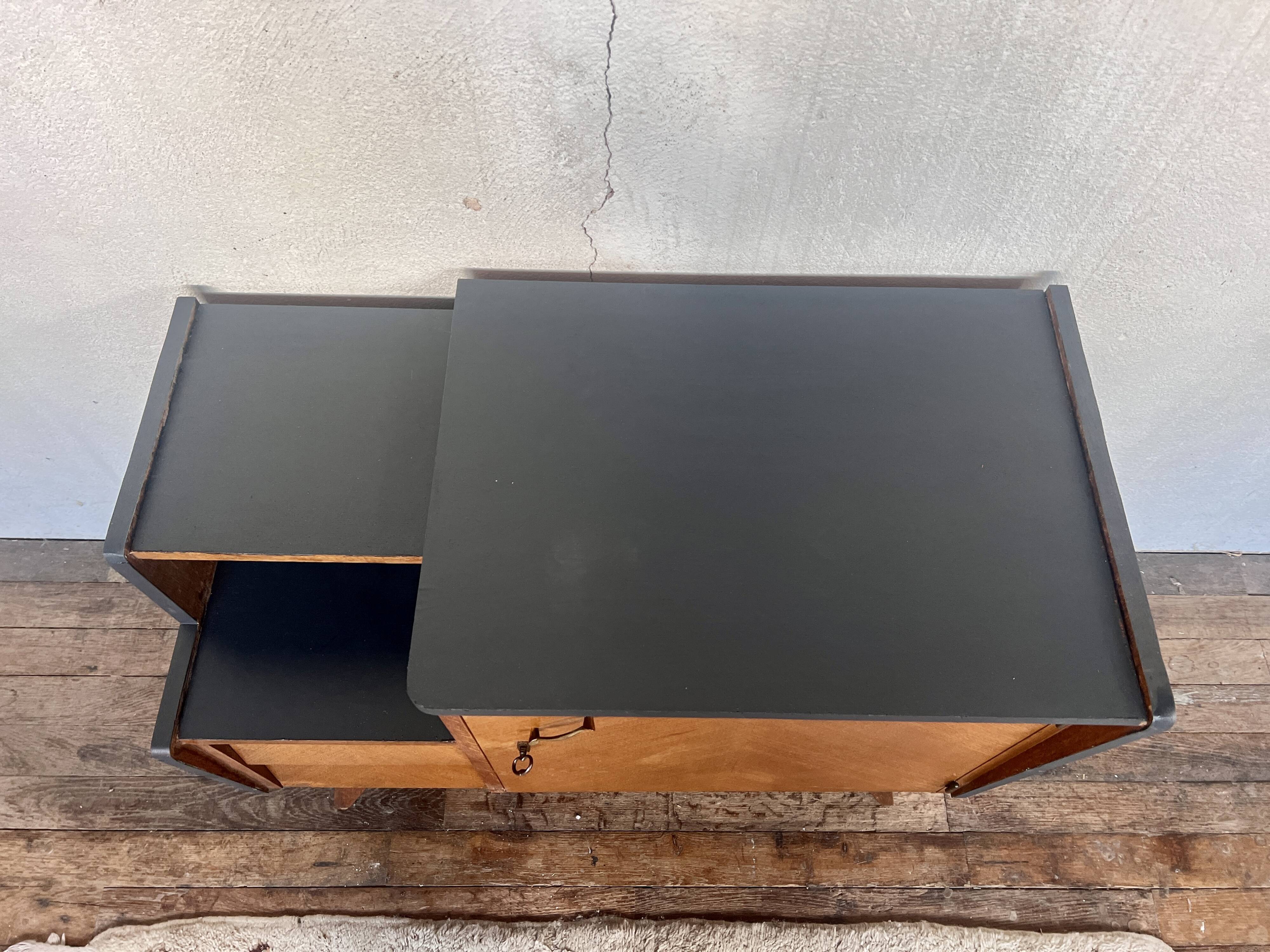 Meuble tv enfilade vintage pieds compas