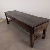 18th century solid oak farm table