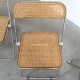 Ensemble de 4 chaises pliantes Castelli Plia, années 1960