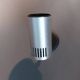 Adjustable brushed aluminum wall lamp by Lita, France 1960/1970.
