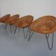 Mid-Century German Bamboo Chairs, 1950s, Set of 4