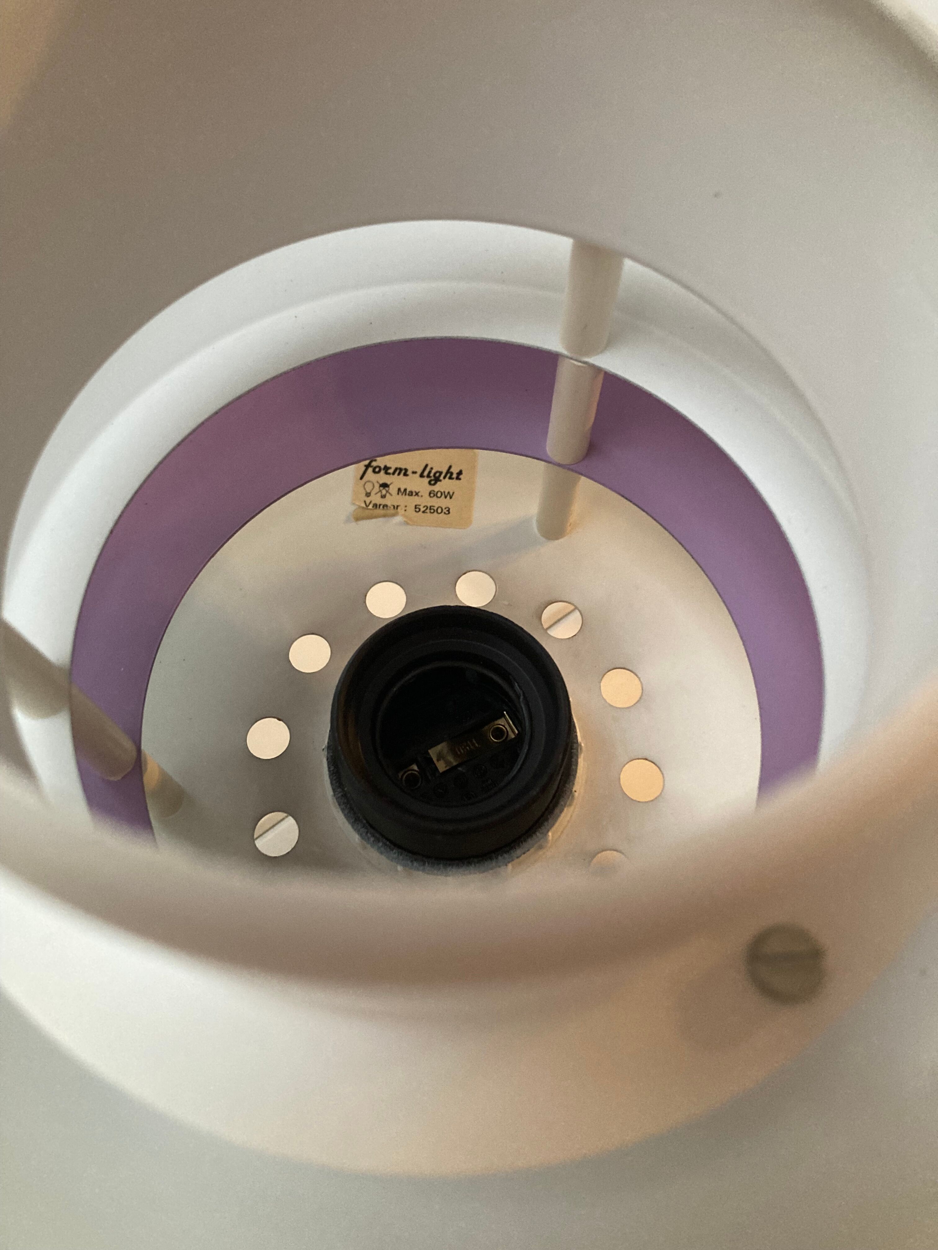 Danish pendant light Formlight 70's