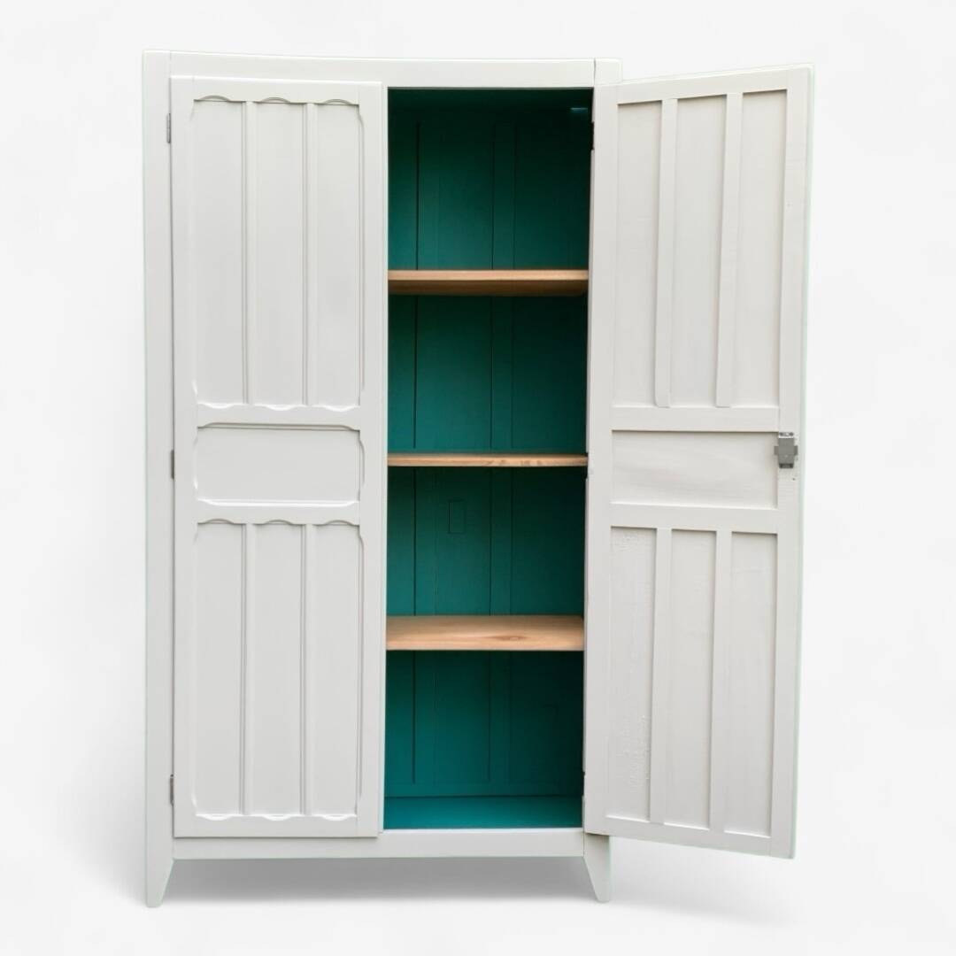 Antique Parisian paneled wardrobe, 1940