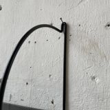 Black metal string shelf