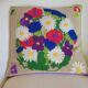 Vintage embroidered cushion