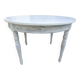 Round cherry wood table extendable to 210 cm without its extensions, completely refurbished.