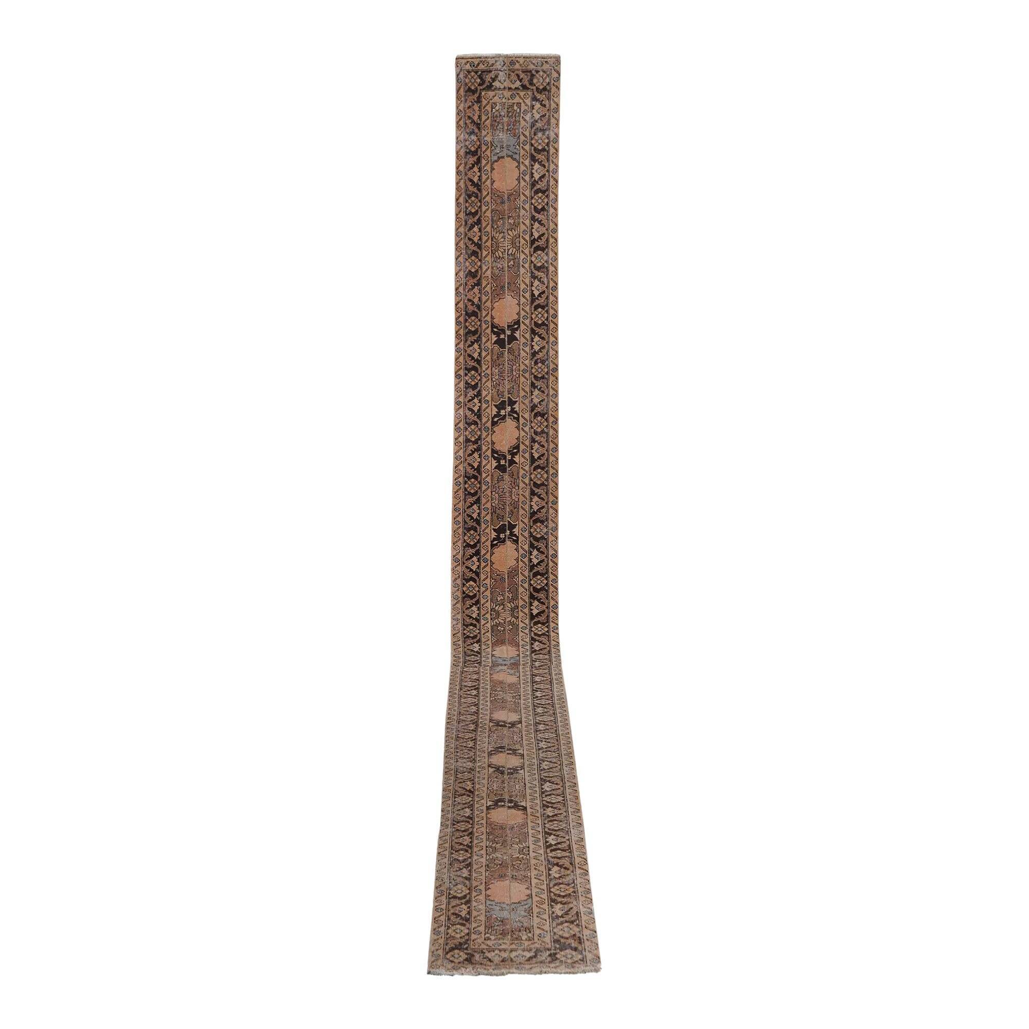 Vintage Turkish hallway rug 54x690 cm